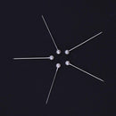 480pcs 1.46"" Colorful/White Round Bead Straight Headpens Tailoring Sti