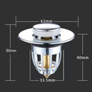 Drain Filter With Anti-clogging Basket Sink Drain Stopper Sink Drain Plug