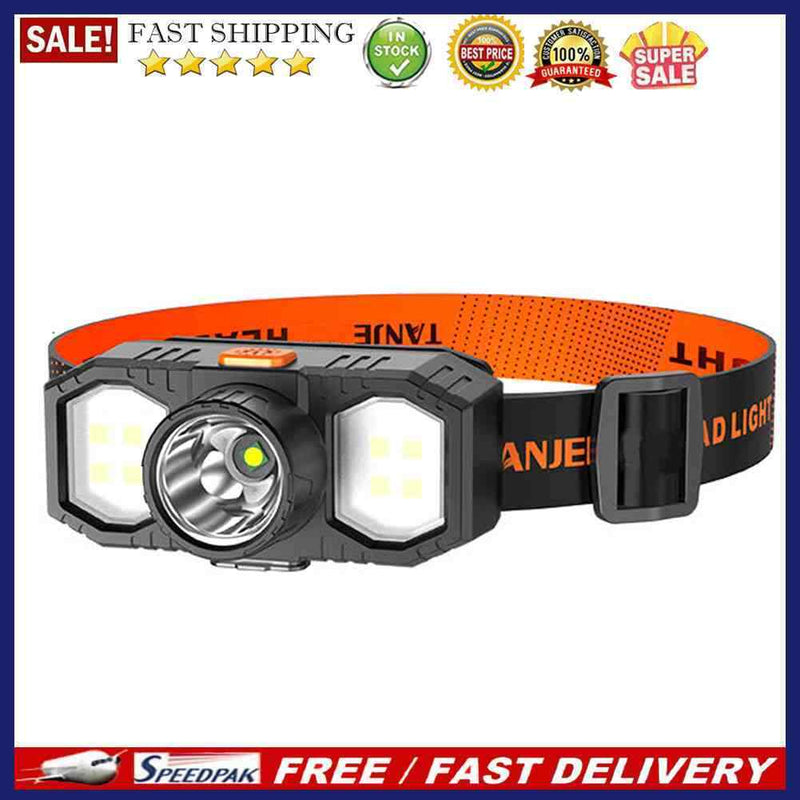 USB Rechargeable XPE COB LED Headlamp Outdoor Waterproof Portable Head Ligh