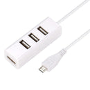 Micro Usb To 4 Port Otg Hub High Speed Multi Splitter Extender Mobile D1J3
