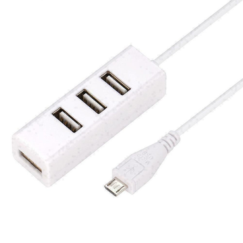 Micro Usb To 4 Port Otg Hub High Speed Multi Splitter Extender Mobile D1J3