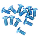 12pcs M5x8mm Disk Brake Bolts T25 Bike Bottle Holder Bolts Screw (Blue) Newly