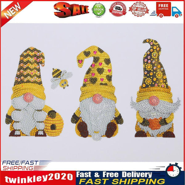 Partial Crystal Drill 5D Special Shaped Diamond Painting Yellow Goblin Kit Newly