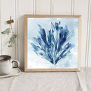 #A Ink Blue Flower Oil Paint By Numbers Kit DIY Acrylic Painting on Canvas Cra