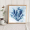 #A Ink Blue Flower Oil Paint By Numbers Kit DIY Acrylic Painting on Canvas Cra