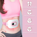 Menstrual Heating Pad Belly Wrap Belt Vibrating Massage with 3 Heat Levels: