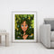 Hand Painted Oil Paint By Numbers Girl Birds Digital Drawing On Canvas Home Art