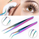 Straight Extension Tools Eye Lashes Tweezer False Eyelashes Clip Applicator