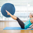 Cotton Linen Yoga Exercise Balance Ball Protective Cover (Dark Blue 65cm) Newly