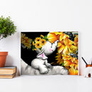 5D Sunflower Elephant Mosaic Diamond Painting Drawing Full Round Drill Handcraft