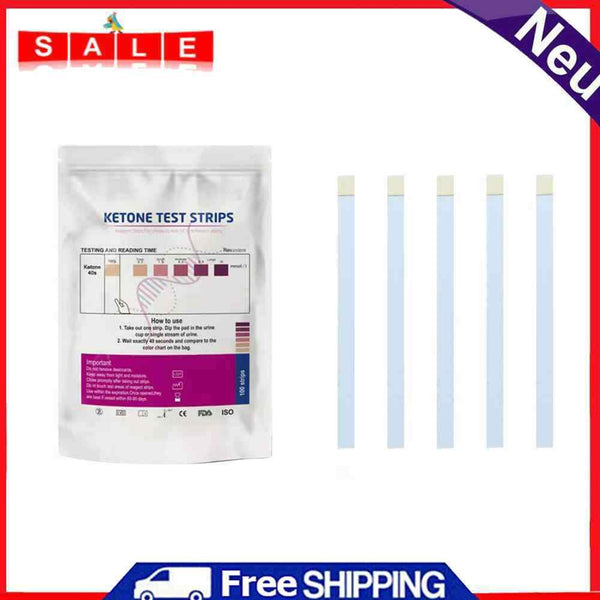 100pcs Ketone Reagent Strip Urine Urinalysis Swimming Pool Tester Paper