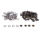 100sets Eyelet with Washer Leather Craft Repair Grommet(Bronze)(6mm) Newly