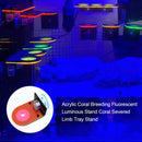 Fish Tank Coral Frag Rack Aquarium Reef with Plugs Suction Holder (Red) Newly