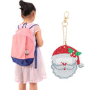 4pcs Diamond Christmas DIY Full Special Shape Drill Painting Keychain Kit C