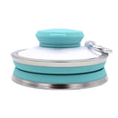 500mL Collapsible Soft Kettle Outdoor Silicone Water Bottle (Light Green) Newly