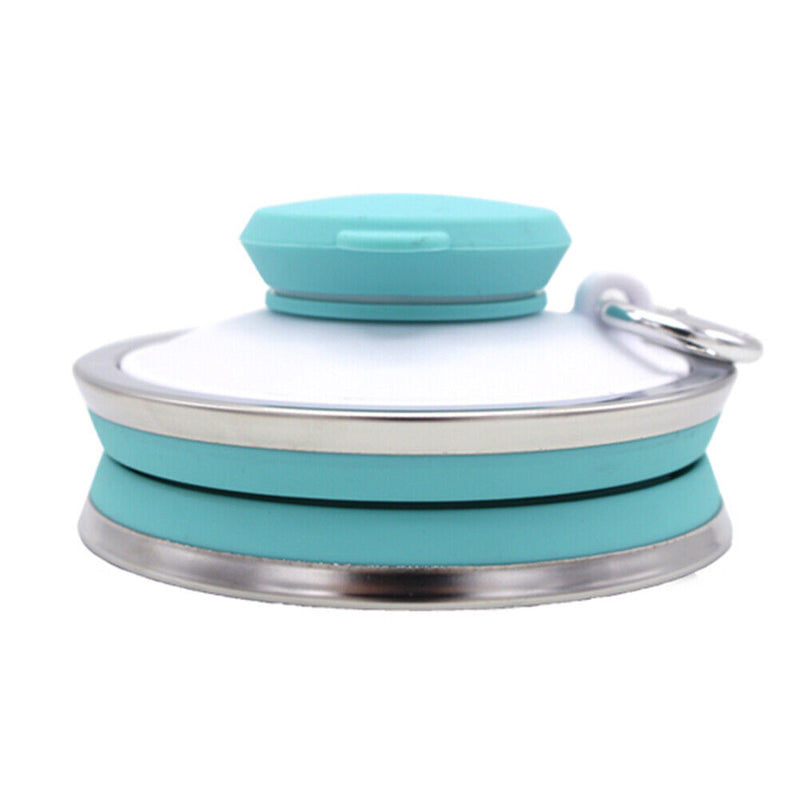 500mL Collapsible Soft Kettle Outdoor Silicone Water Bottle (Light Green) Newly