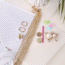 DIY Materials Kit Knitting Crochet Bags Kit Plastic Frame Sheet for DIY Crafts