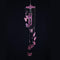 Butterfly Bell Wind Chimes Creative Home Yard Garden Hanging Decor(Pink)