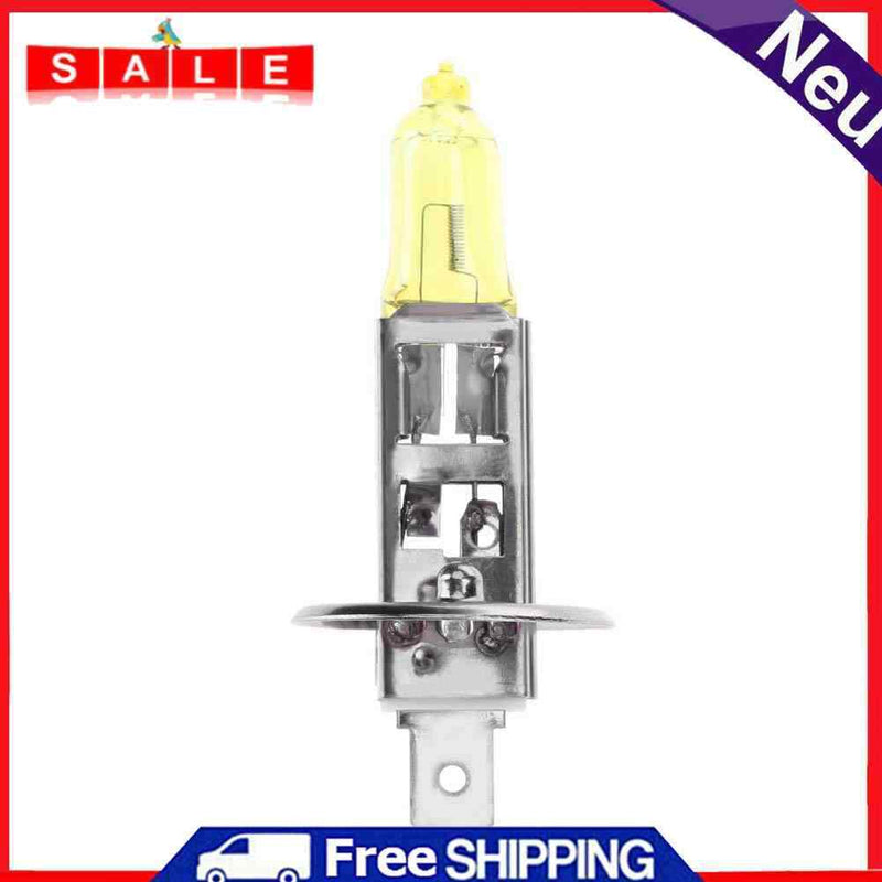 1pc H1 12V 55W 3000K Yellow Quartz Glass Car Xenon Head Lamp Halogen Bulb