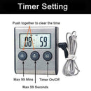 Remote Digital Cooking Food Meat Thermometer with Probe For Grill P2V2 S3J4 N1K8