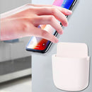 Wall Mounted Organizer Storage Box TV Remote Control Phone Holder (White) Newly