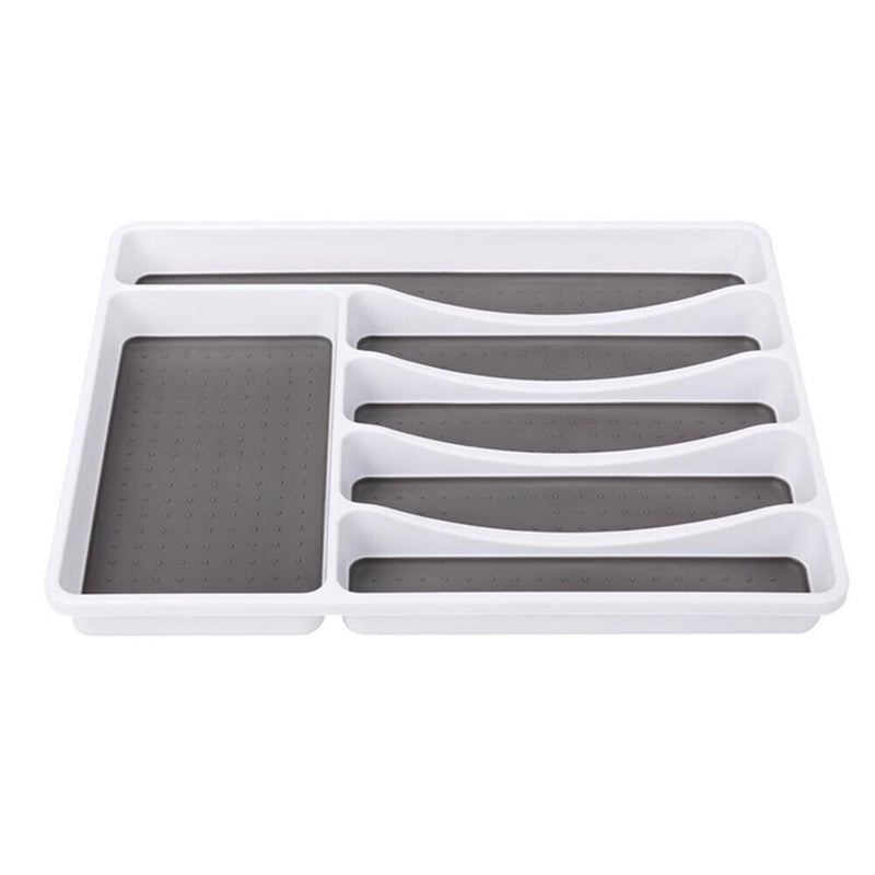 Cutlery Storage Tray Spoon Fork Tableware Drawer Organizer Container Separation