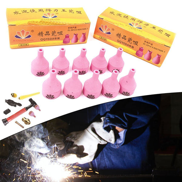 Welder Assembly Tool Parts QQ150A Porcelain Mouth Argon Arc TIG Ceramic Nozzle