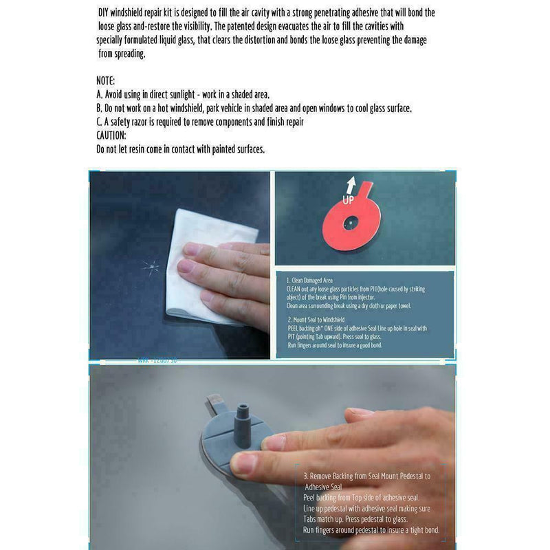 Car Glass Repair Tool Windshield Repair Kit Wind Glass Crack For Chip Y4L6 B5L5
