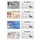 Licence Santa's Sleigh Lost Driving License Christmas Decorations Santa License