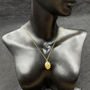 Minimalist Cute Ladies Small Oval Shape Croissant Pendants Necklace 2022 bes5