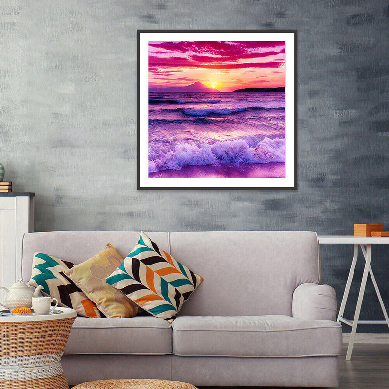 5D DIY Diamond Painting Rough Waves Full Drill Embroidery Picture Mosaic Kits