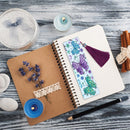 DIY Flower Special Shaped Diamond Painting Students Leather Tassel Bookmark
