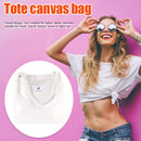 Solid Color Art Style Shoulder Bags Canvas Groceries Totes Foldable Handbag