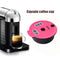 Coffee Capsules Cup with Spoon Brush Black Refillable Coffeeware (180ml)