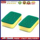 2x Double Sides Dishwashing Sponge Pan Pot Dish Clean Household Cleaning To