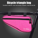 MTB Front Frame Triangle Bag Road Cycling Storage Pouch Bags (Rose Red) Newly