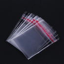 XinYunDa 100-Piece Clear Plastic Bag with Self Adhesive Gasket for