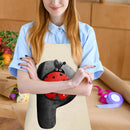 Insect P Print Apron Linen Waterproof Cooking Bibs Home Pinafore (68x55cm)