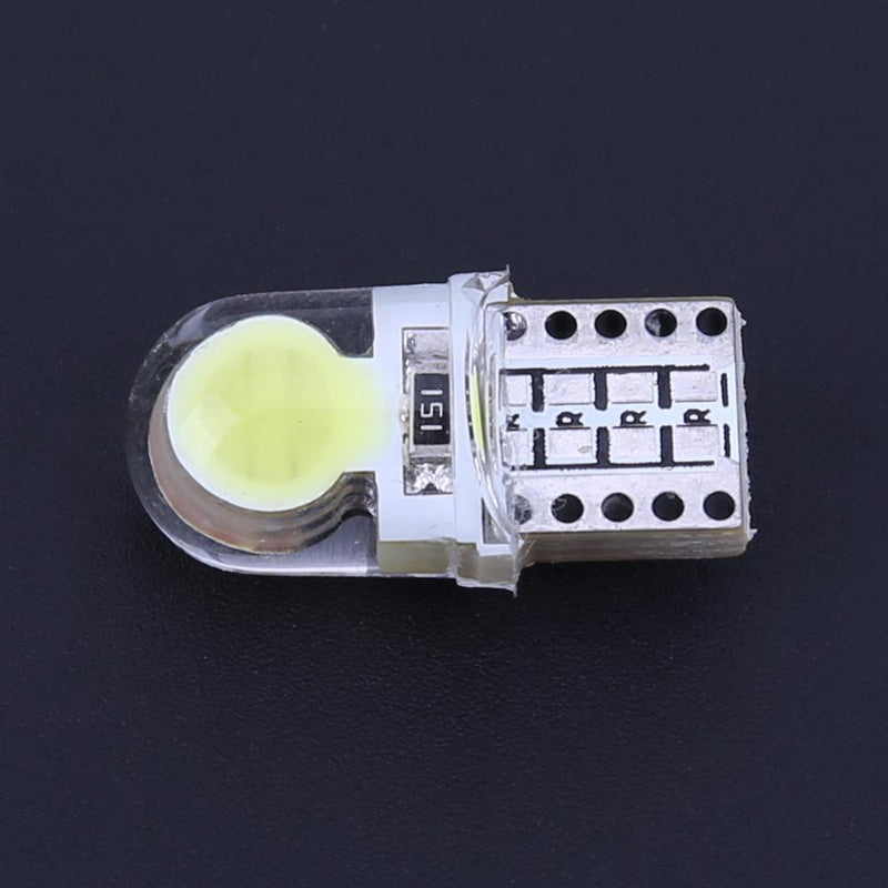 10pcs 12V T10 W5W Bulb White LED Lamp COB Silicone Bowl Car Turn Side Lamp