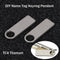 EDC Multi Tool Keyring Pendant DIY Name Tag Titanium Plate Anti-Lost Pet