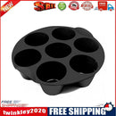 Silicone Air Fryer Mold 7-Cavity Cupcake Muffin Baking Cups Cake Pan (18cm)