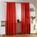 Solid Color Satin Door Window Curtain Room Balcony Half Shading Drape Curta