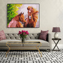 Hand Painted DIY Relax Horse Painting By Numbers Digital Oil Art Picture Decor