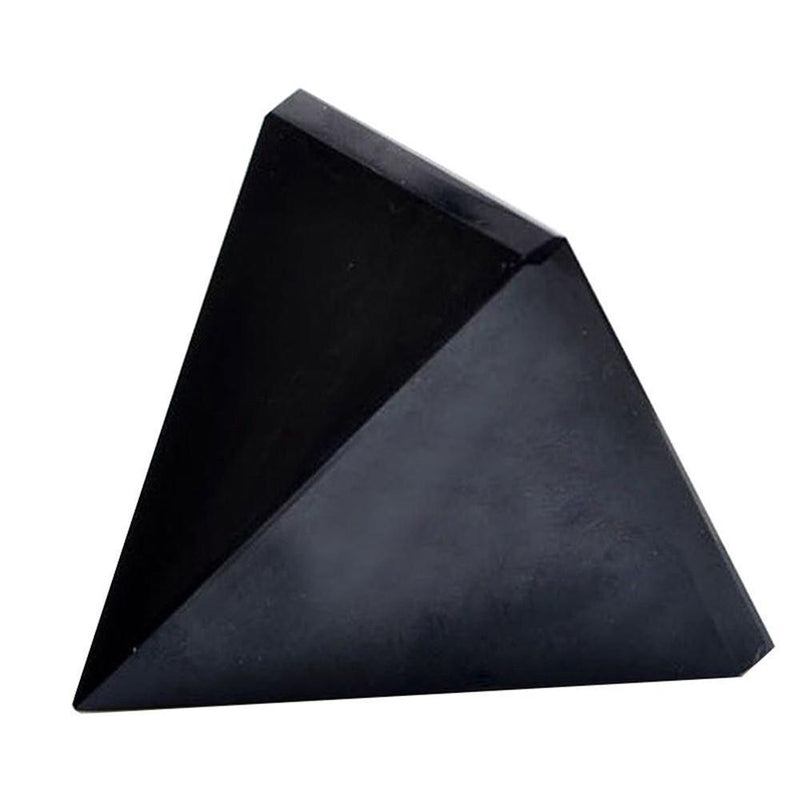 Desktop Ornament Healing Stone Obsidian Pyramid Reiki Energy Mineral Specimen