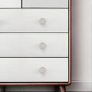 4pcs Cabinet Handle Rattan Wooden Drawer Knobs Dia 30/40/45mm Furniture Hardware