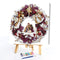 Oil Paint By Numbers Picture DIY Painting Wreath Flower Drawing on Canvas