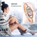 Woman Rhinestone Quartz Wristwatches Luxury Women's Simple Watch Bracelet