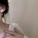 Cross Earrings Asymmetry Stud Zircon Crystal Earrings Shinning Sparkle Earrings