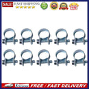 10pcs Carbon Steel Mini Fuel Injection Hose Clamps for Fuel Pipe (13-15mm)