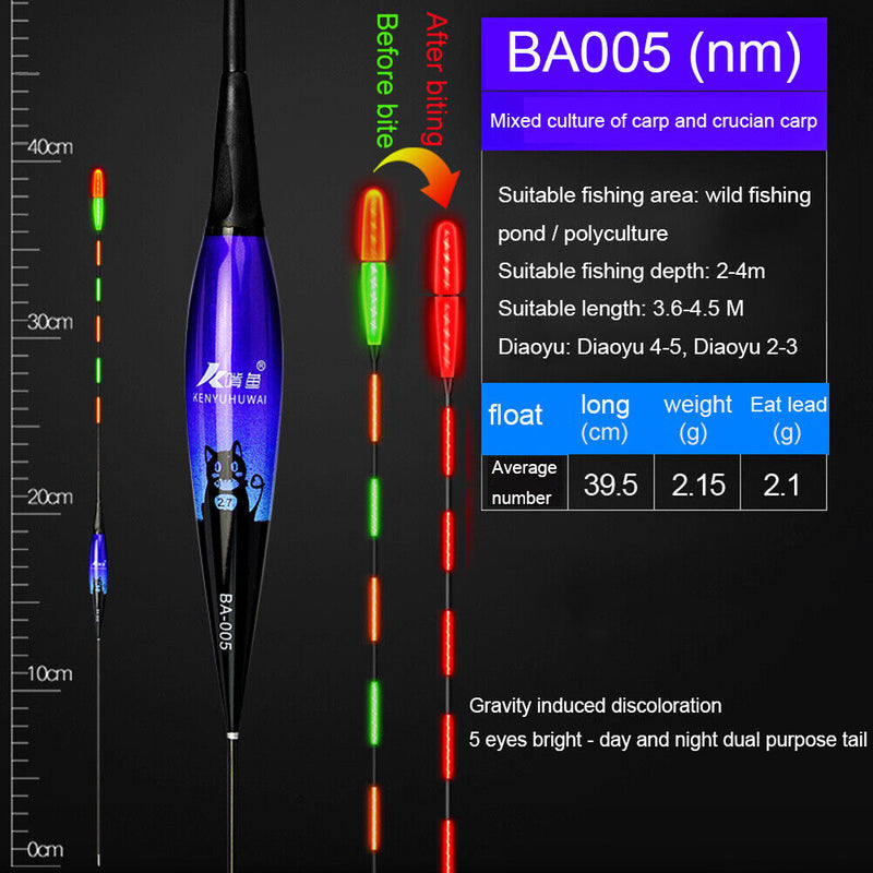 Smart Fishing LED Light Floats Night Gravity Sensing Fish Bait Fishing Accessory